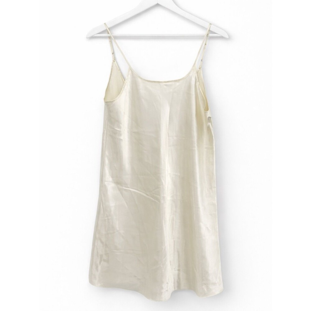 Delicate Treasures Vintage Ivory Slip Dress Nightgown Mini Bridal Size Large